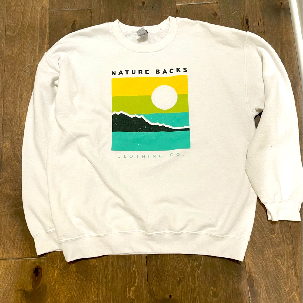 Nature Backs Crew Sweatshirt